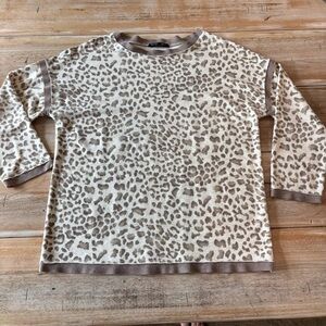 Leopard Print Long Sleeve Top